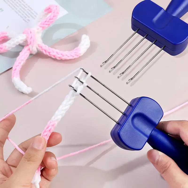 Strumento Portatile per Uncinetto, Ago per Lavorazione a Maglia, Accessorio per Bordature e Finiture di Progetti di Lavoro a Maglia