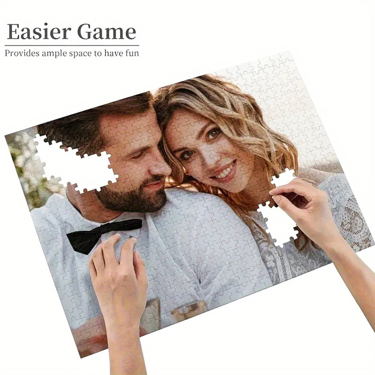 Puzzle Personalizzato con Foto, Gioco Romantico Personalizzabile, Puzzle in Cartone da 35/300/500/1000 Pezzi