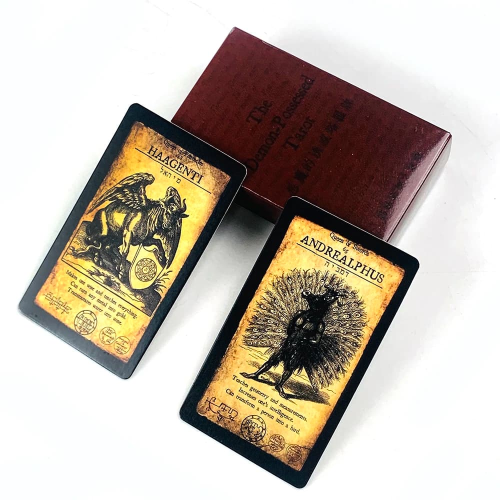 Nuove carte dei Tarocchi, 78 carte dei Tarocchi, versione inglese, gioco da tavolo misterioso per la divinazione, perfetto per la guida spirituale e per collezionisti