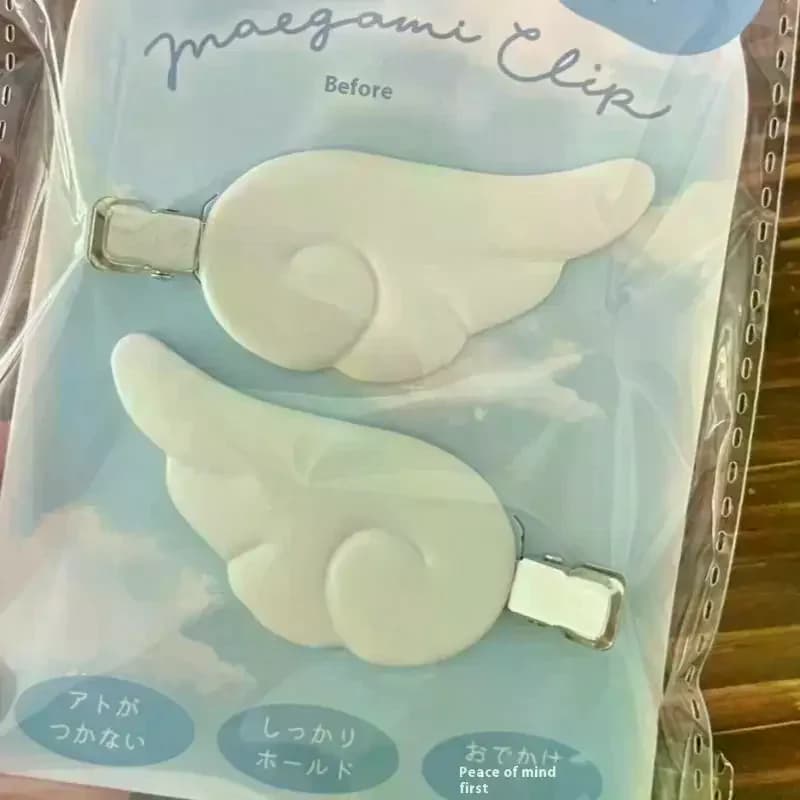 Cute Sweet Y2K Angel Wing Barrettes Japanese Style Hair Clip 1Pair Girls Headdress Hair Accessories
