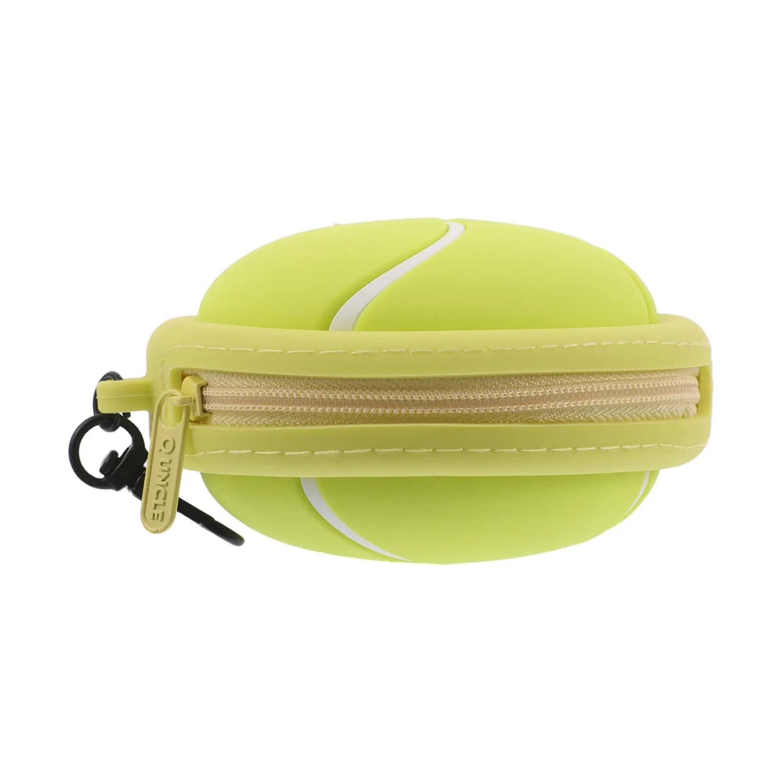 Portamonete in silicone per tennis, mini portafoglio con cerniera, ciondolo, custodia protettiva per auricolari sportivi, custodia per cuffie, portamonete per monete e cambio