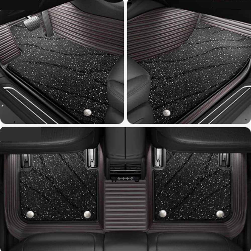 5D Custom Car Floor Mats For Chrysler Grand Voyager Pacifica 2007-2023 Auto Carpets Double Layer Foot Coche Floor Liners Blanket