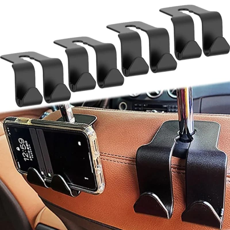 Universal hook for car seat for automatic rear seat, hook holder, for handbag, bags, clothes, coats