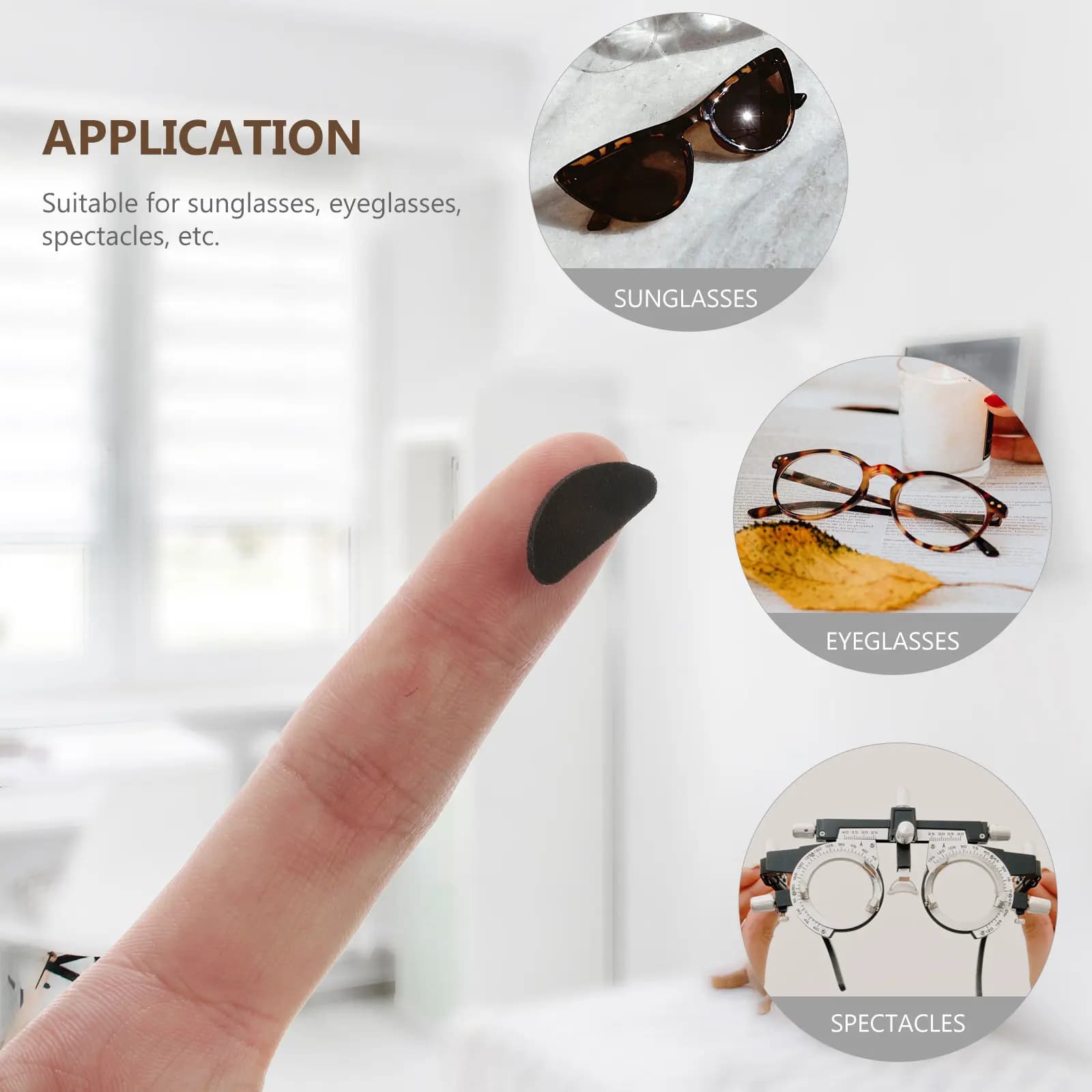 40Pairs Premium Soft Sponge Nose Pads for Eyeglasses Sunglasses Plastic Frames Anti-Slip Comfortable Breathable Nose Cushion