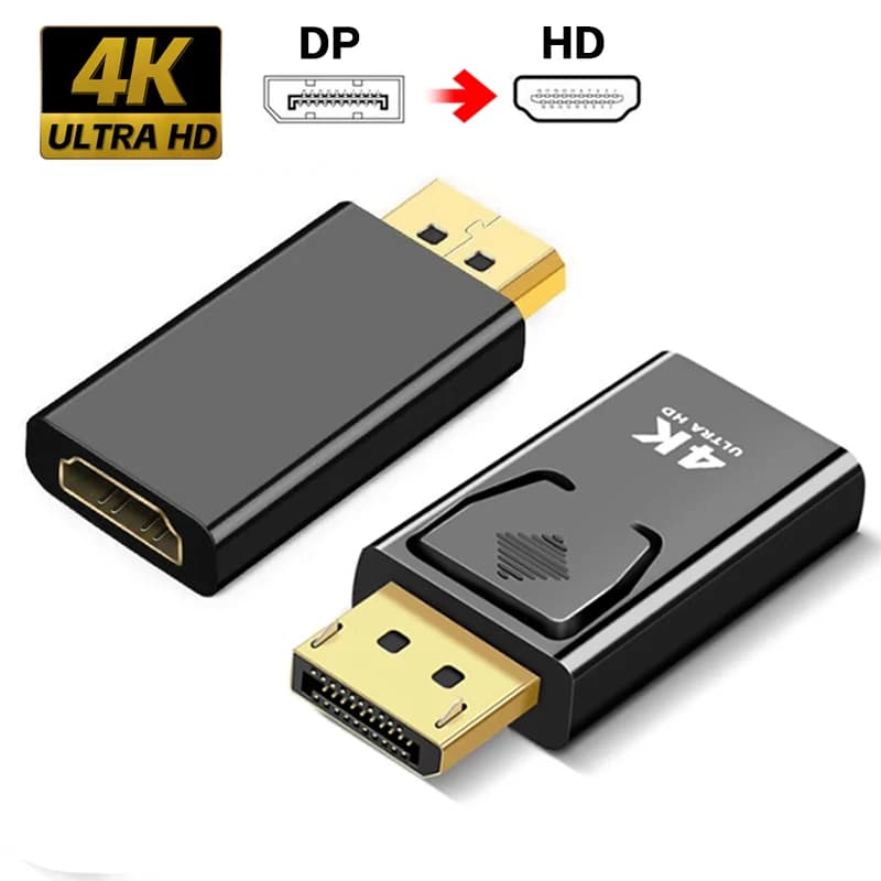 Connettore DP a HDTV 4K DisplayPort DP maschio a HD femmina convertitore adattatore video audio interruttore per computer TV portatile