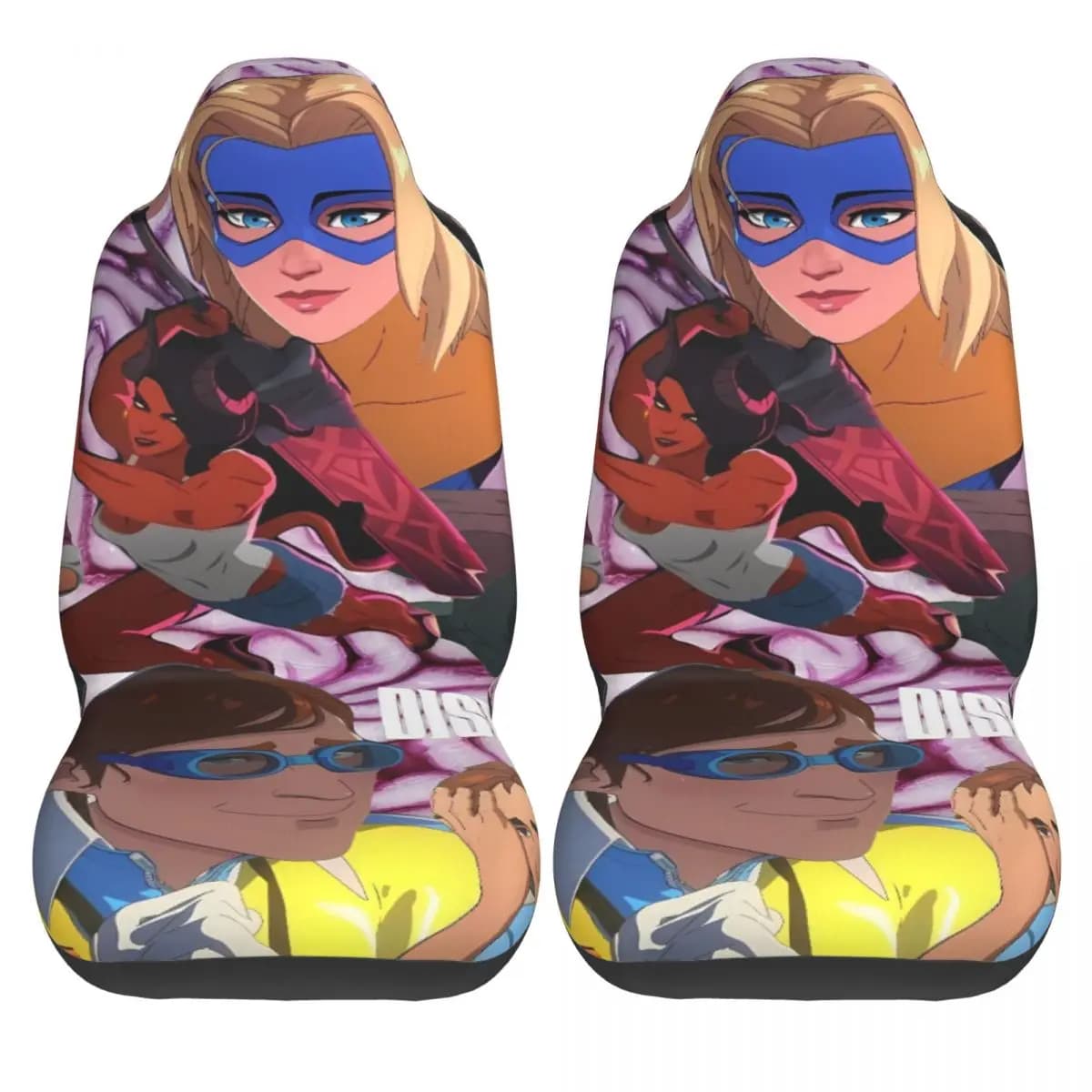 Car Seat Covers Dispatch Game Two-piece Car Seat Covers Polyester Washable Covers for Trucks