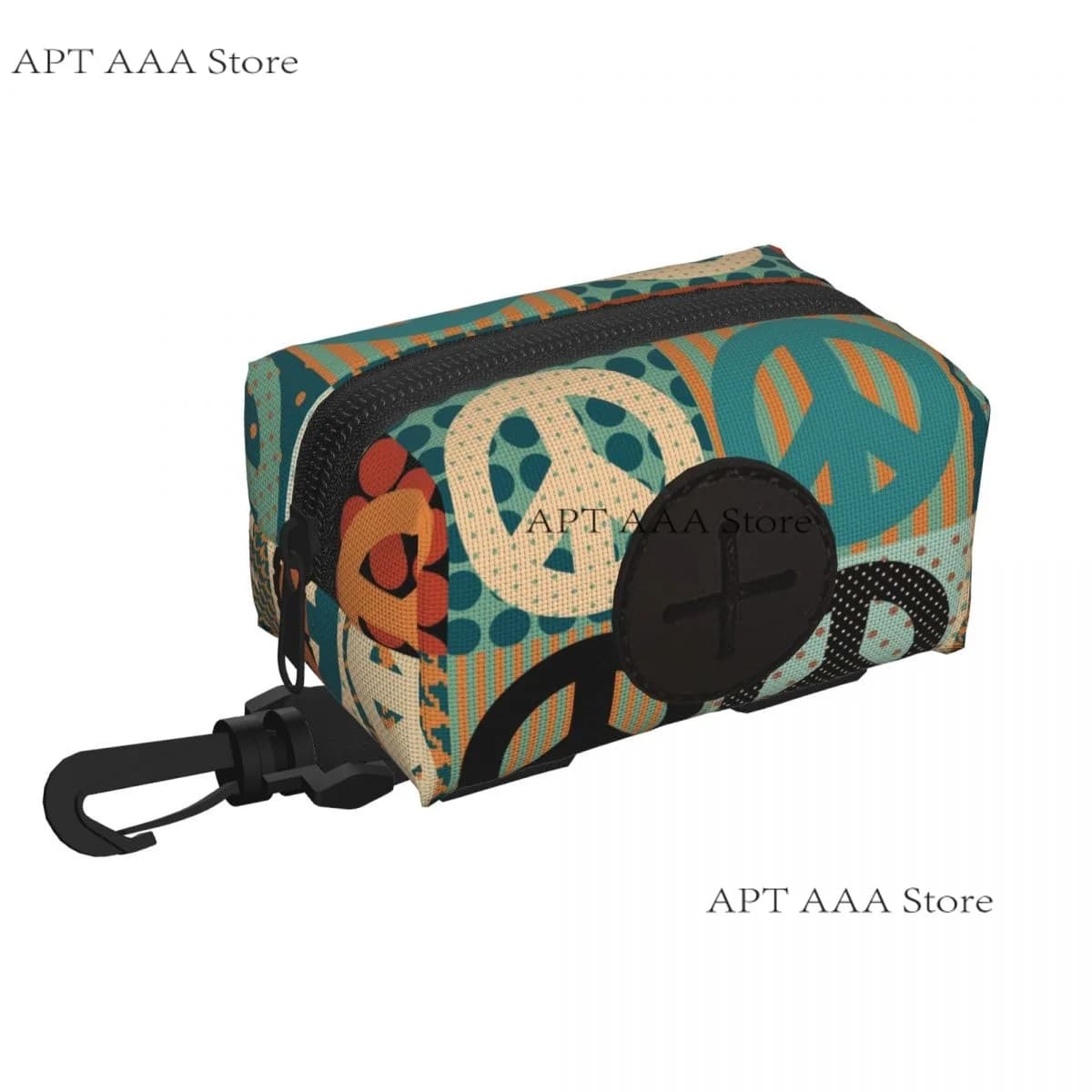 Vintage Pacific Symbol Pet Poop Bag Holder Dispenser Without Poop Bag And Leashes Can Attached With Any Dog Leashes