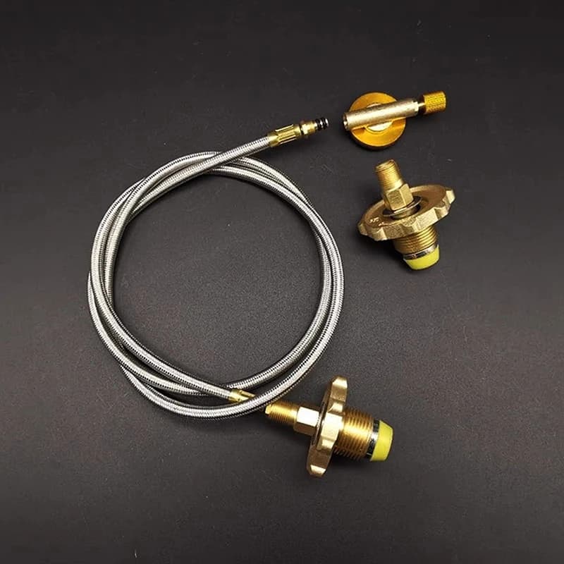 Connector adapter for outdoor stove for tank GPL Practical and durable Gas cooker converter for camping