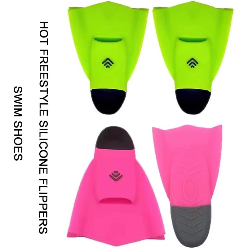 Silicone Freestyle Swim Snorkeling adult swimming fins assisted for children special swimming shoes for water sports training