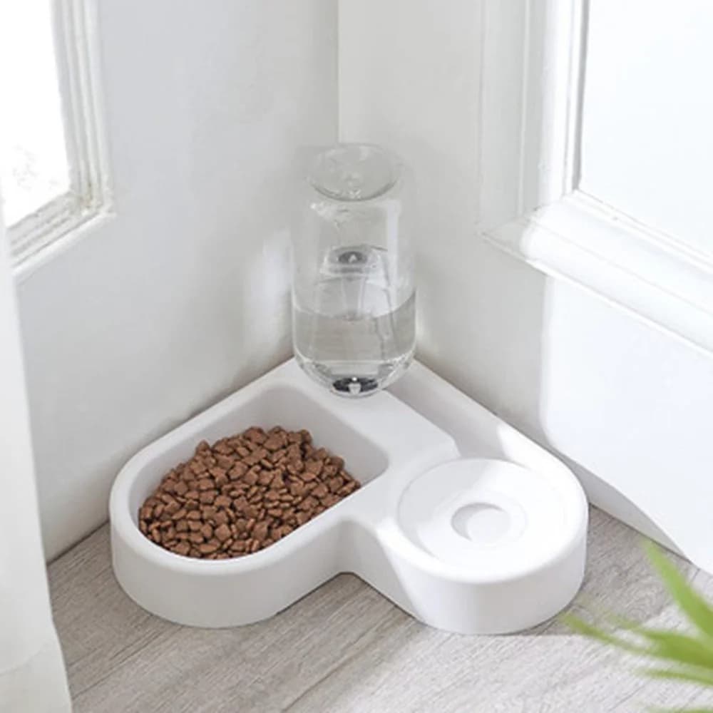 Ciotola Automatica per Animali Domestici da 500ml, Portatile per Cibo e Acqua, per Gatti e Cani, Accessori per Animali Domestici