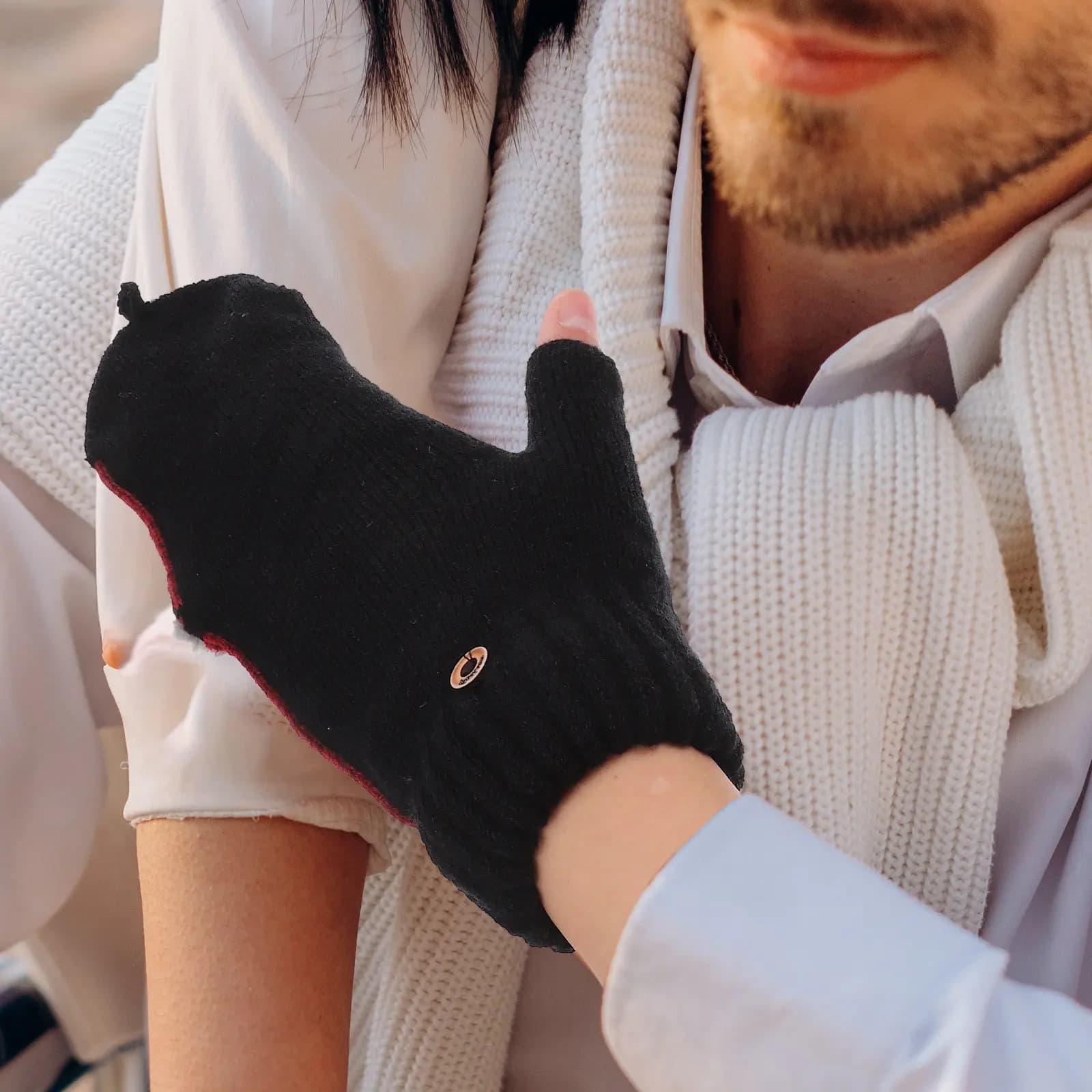 1 pair of windproof gloves with tipping cover, warm winter gloves for hand protection, women's cycling gloves, adorable equipment to maintain heat