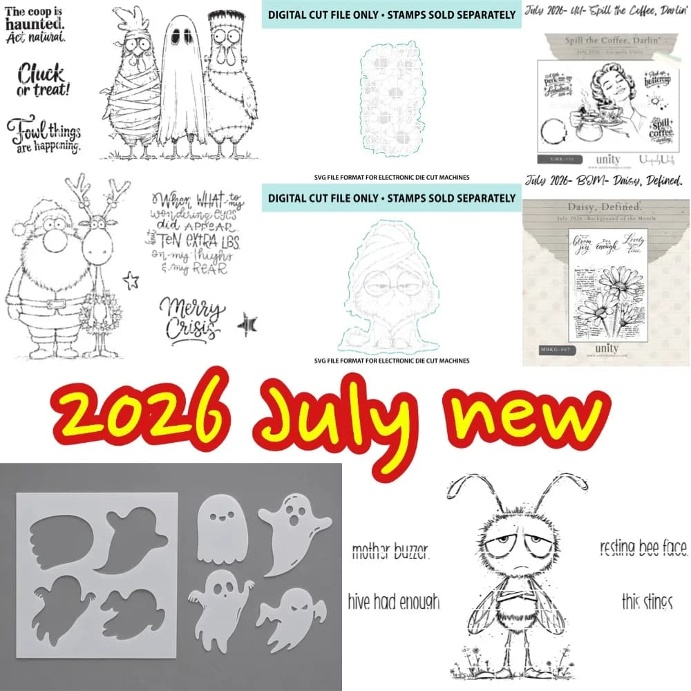 2026 July new Whimsical Santa metal cut dies and clear stamps scrapbooking to make paper engraving frames card craft set