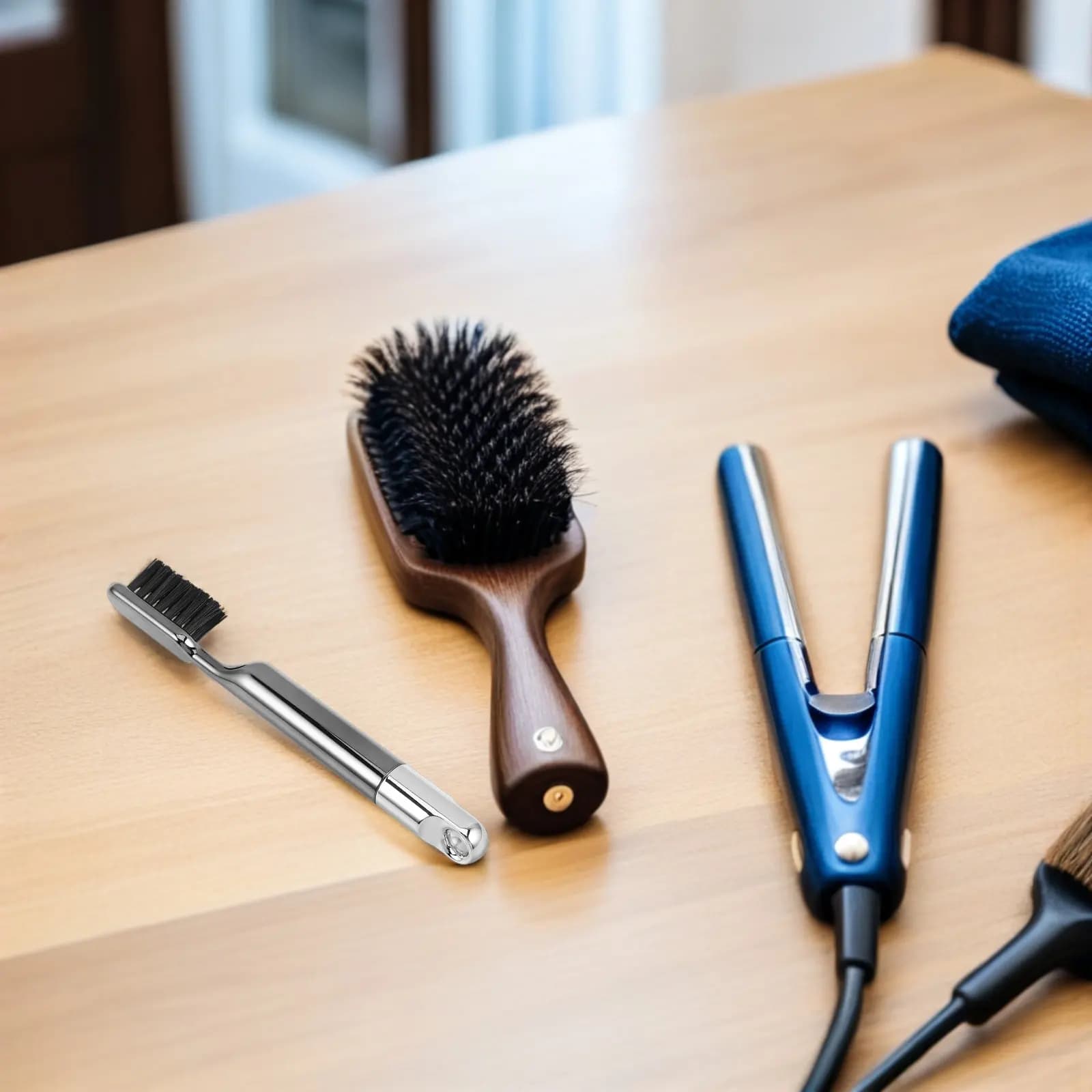 Pulitore per Pettini 2 in 1, Strumento per la Pulizia di Spazzole e Pettini, Mini Spazzola per Rimuovere Capelli e Polvere, per Salone e Casa