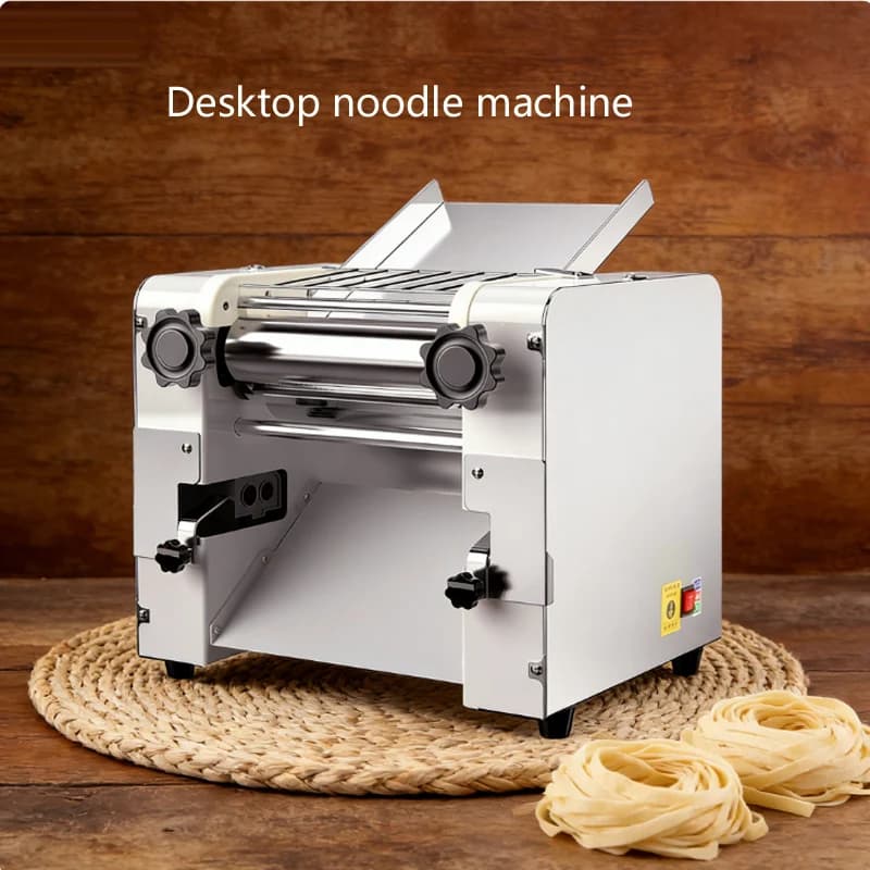 Macchina Elettrica per Impastare e Pressare la Pasta, Pressa per Noodle in Acciaio Inox, Impastatrice Commerciale da Tavolo per Fare Ravioli