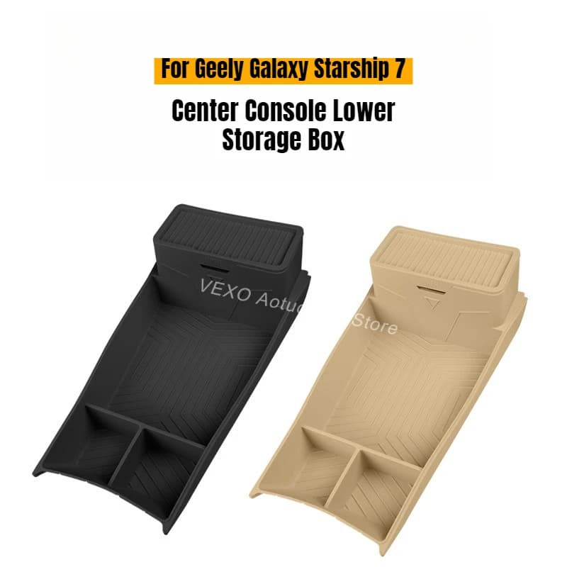  Organizer in Silicone per Vano Portaoggetti Inferiore della Console Centrale per Geely Galaxy Starship 7, Accessorio Interno per Veicoli Elettrici