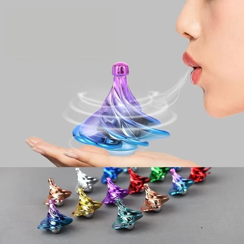 Divertente scrivania vento che soffia giocattolo tascabile rotante - Fidget cinetico Spinner giocattoli antistress per adulti per bambini compleanno regalo di Natale