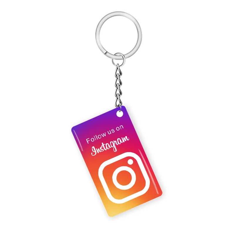 Portachiavi NFC Biglietto da Visita Digitale Condivisione Istantanea di Contatti Instagram Social Media NFC215