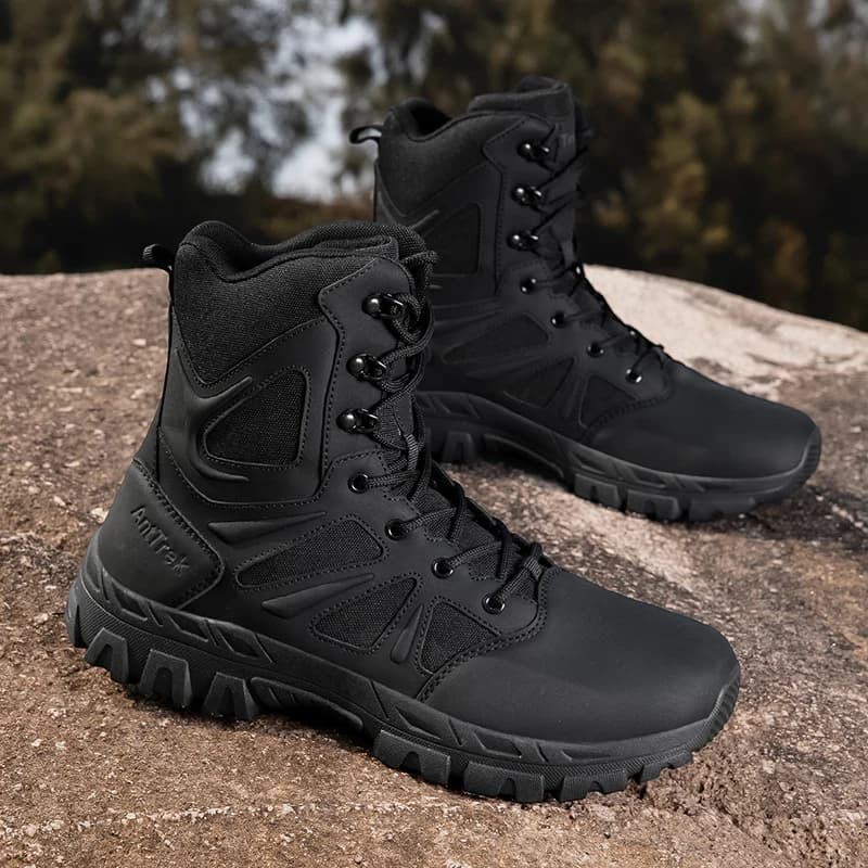 High-Top Men's Tactical Shoes Waterproof Desert Combat Boots Outdoor Non-slip Hiking Shoes Men Hunting Boots Work Ankle Boots