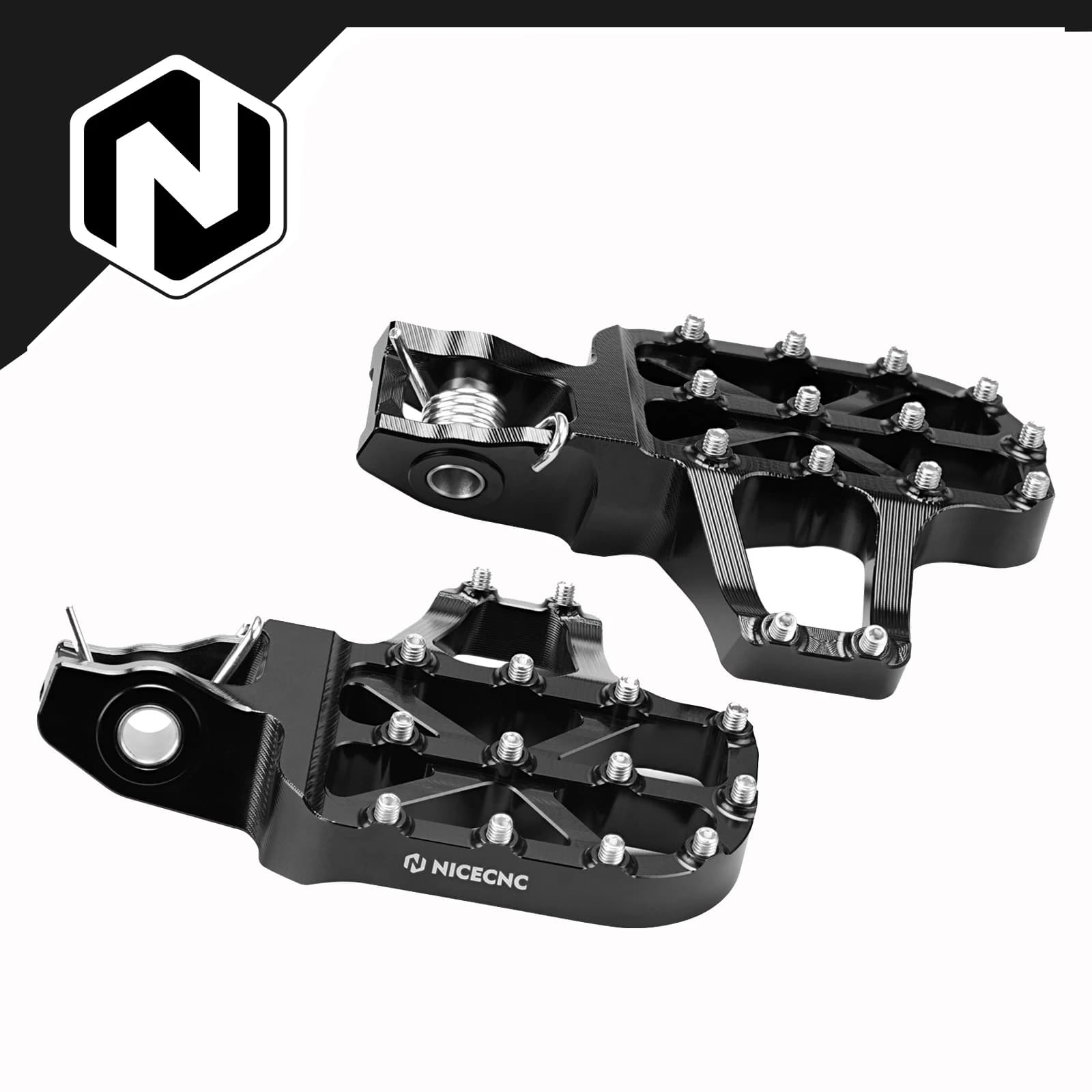 NICECNC Per Stark Varg EX MX SM 2024-2025 Bici Elettrica Pedane Pedane 6061-T6 Alluminio Lavorato a CNC Accessori Viola