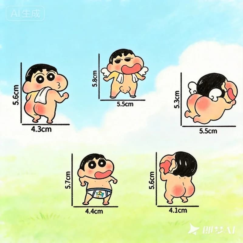 Anime Crayon Shin Chan Fridge Magnet Underwear Outfit Shinchan Decorative Magnet Fridge Home Funny Ornament PeripheralDecoration