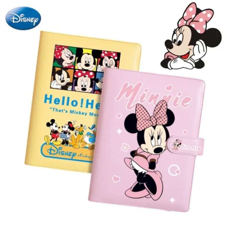 Disney Topolino Minnie Cartoon Notebook carino Kawaii Girly Heart Diario dello studente Blocco note a fogli mobili Regali di cancelleria per studenti
