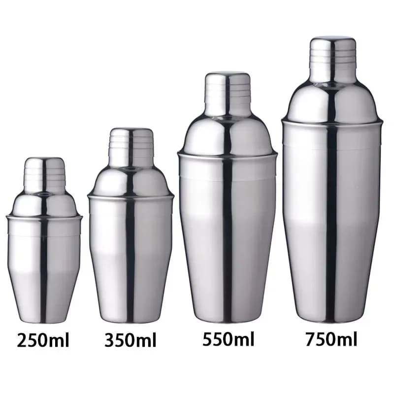 1 pz 250/350/550/750 ml in acciaio inox cocktail shaker cocktail mixer vino martini bere stile Boston shaker partito bar strumenti