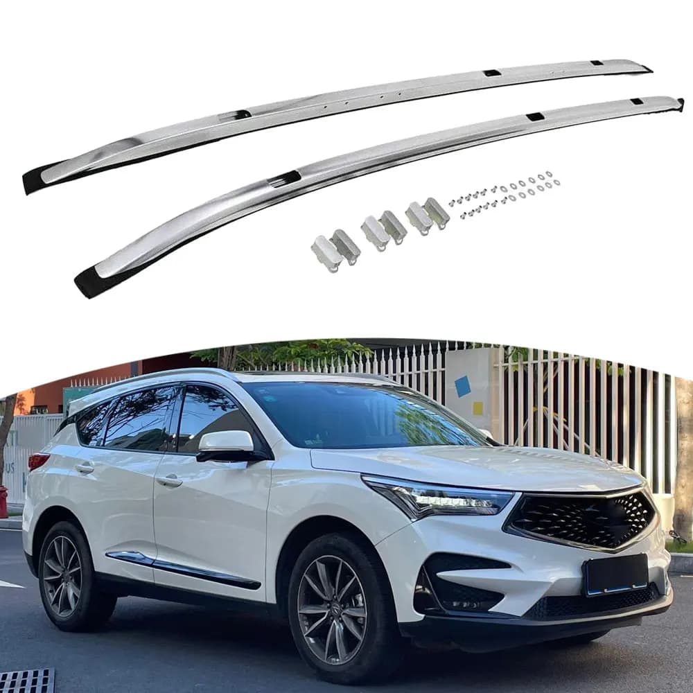 2 Pezzi Barre Portatutto da Tetto per Acura RDX 2019-2025, Barre Trasversali Portapacchi in Alluminio Argento