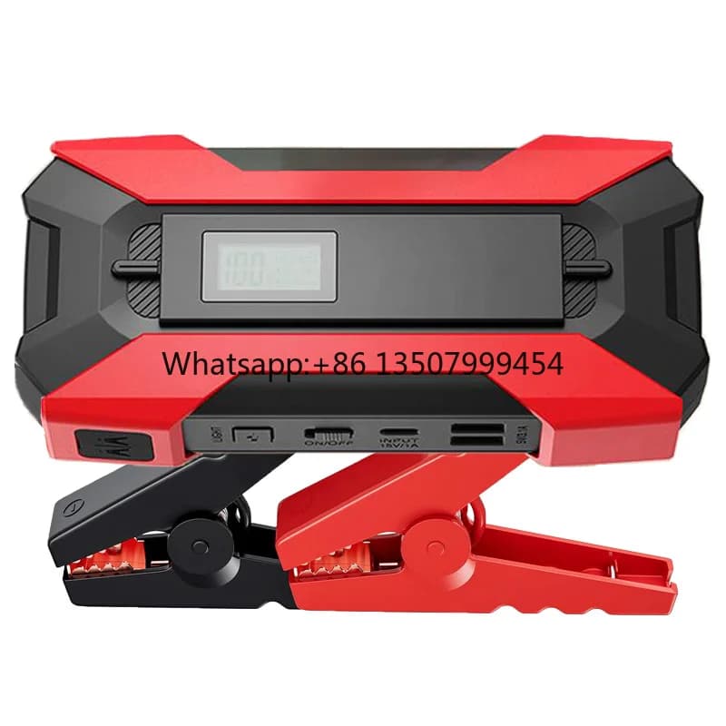 Jump Starter 3000A Peak 37000mWh Portable Battery Car 12V Lithium Jump Box Compact Lithium Car Booster Pack Emergency Lighting
