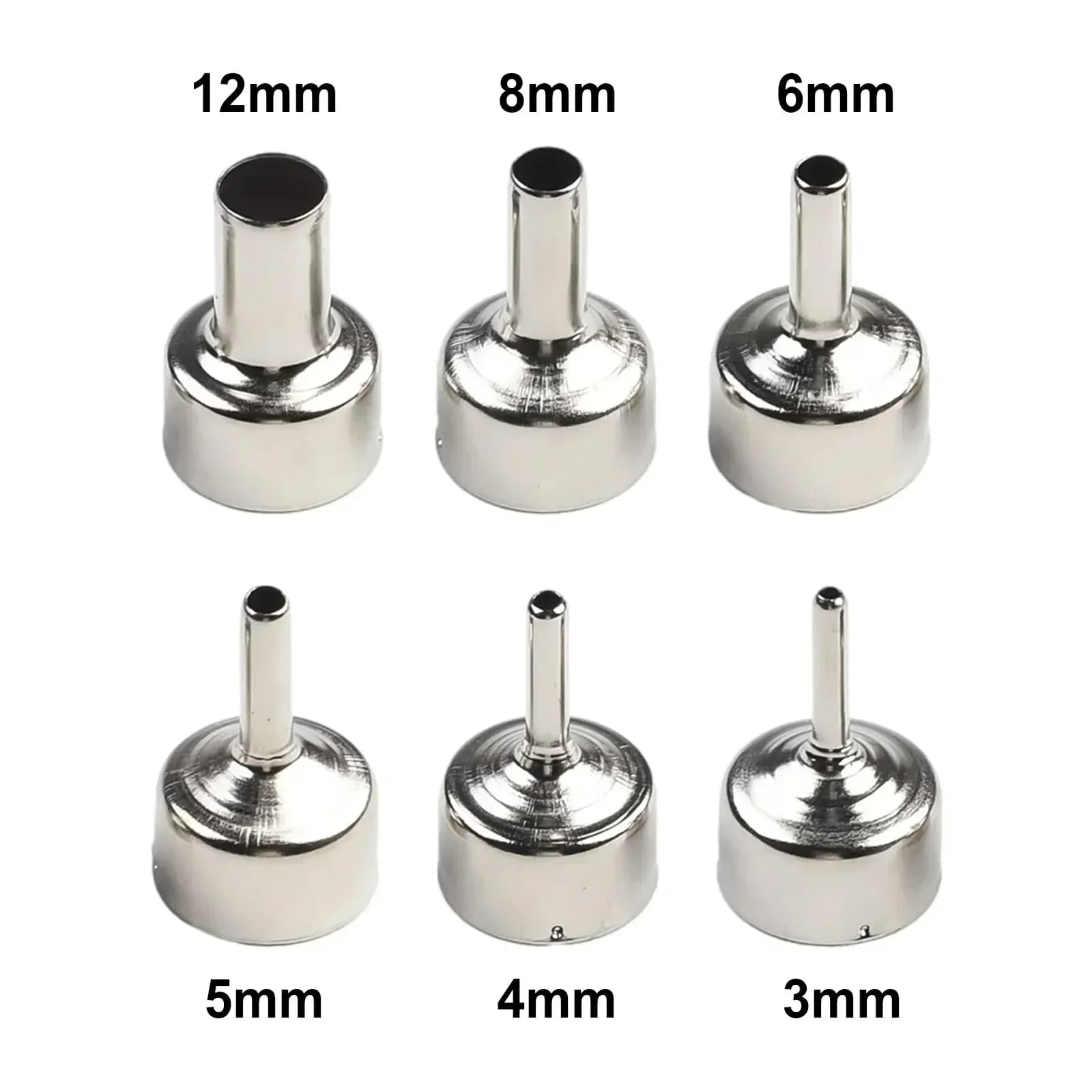 Ugello di saldatura da 6 pezzi 22mm per accessori per saldatura con ugello per pistola termica per stazione ad aria calda serie 858
