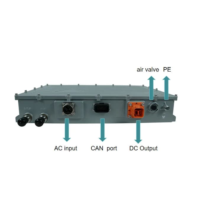 Advanced safety 22KW shipboard battery charger, three-phase 380V AC input IP67 waterproof, liquid-cooled CE certification
