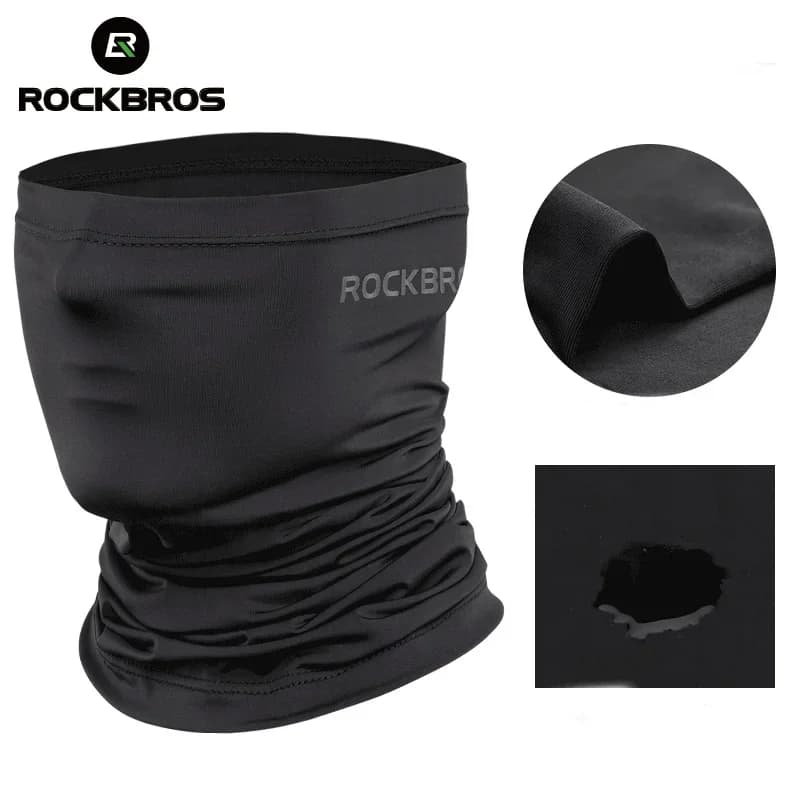 ROCKBROS Maschera da ciclismo ad asciugatura rapida Sciarpa Protezione solare Copricapo da ciclismo Sport all'aria aperta Copertura per il viso Bandana da bicicletta traspirante