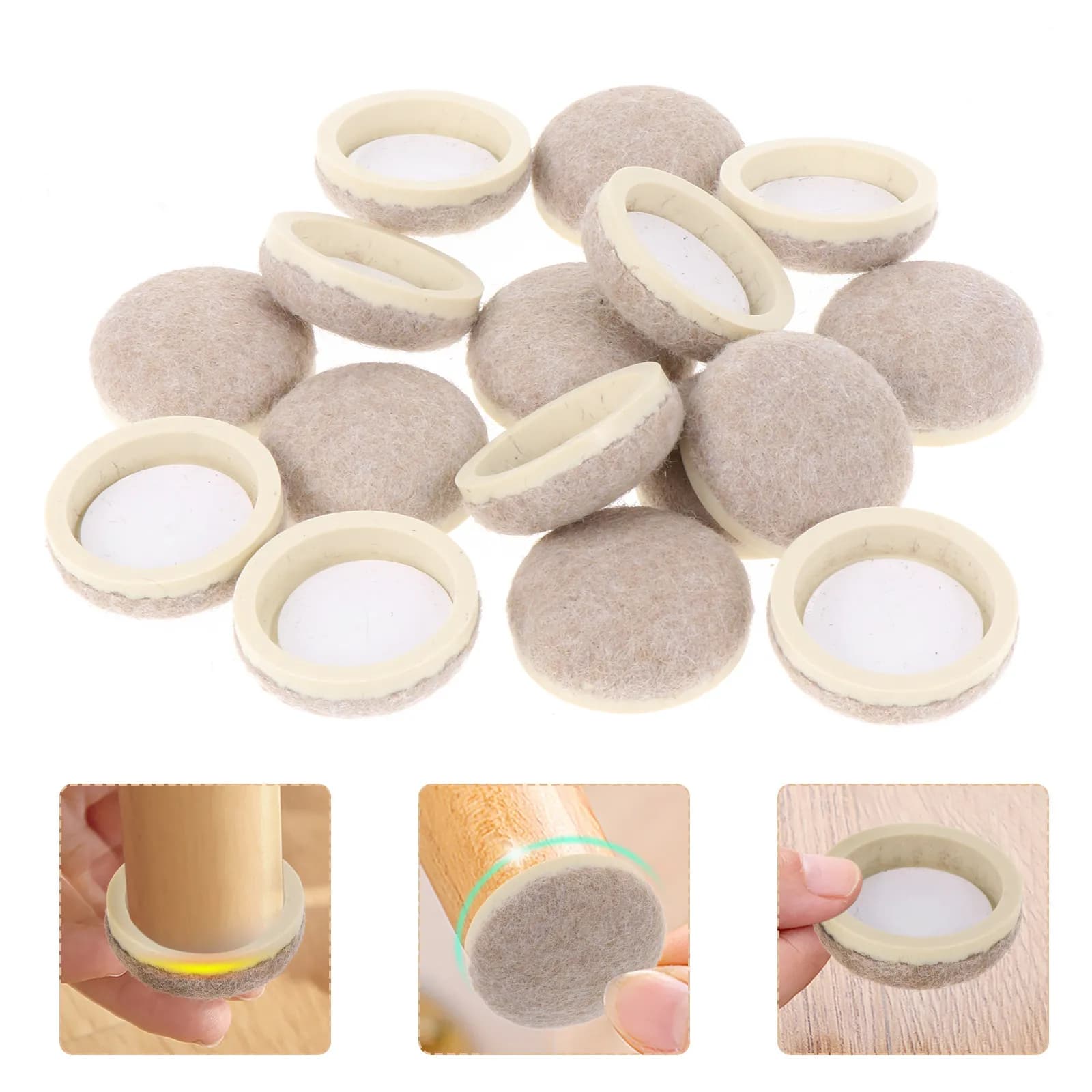 Set di 1 Coprigambe Antiscivolo per Mobili, Protezioni per Piedi di Tavoli e Sedie per Pavimenti Duri, Parquet, Legno, Laminato, Piastrelle, Riduzione del Rumore