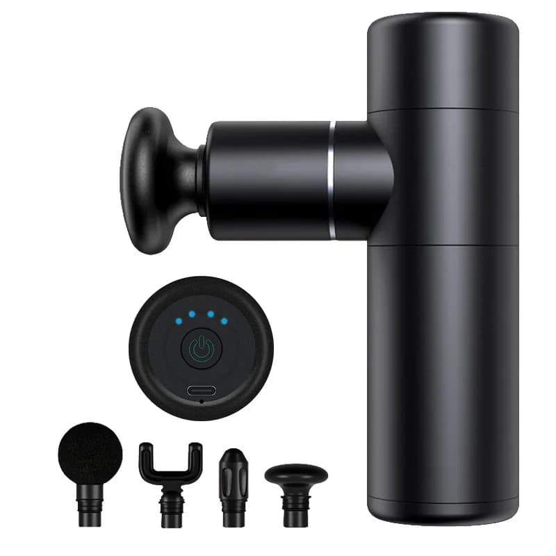 Mini Band Black High Frequency Gun Mute Shock Muscle Relaxation Massage Fitness Physical Therapy Device
