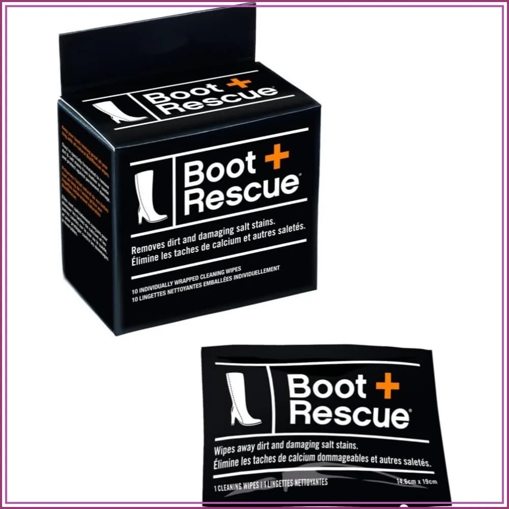 All-Natural Cleaning Wipes for Leather & Suede Boots | Remove Salt Stains & Grime | 10 Individually-Wrapped Wipes