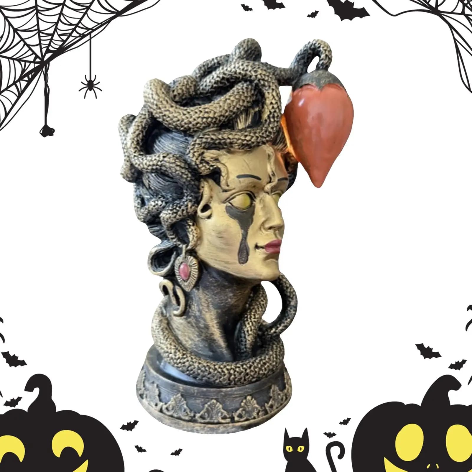 2025 Lampada da comodino Illuminazione Figurine Decorazione Gotica da collezione per Halloween Tavolo Scrivania Soggiorno Cucina arredamento