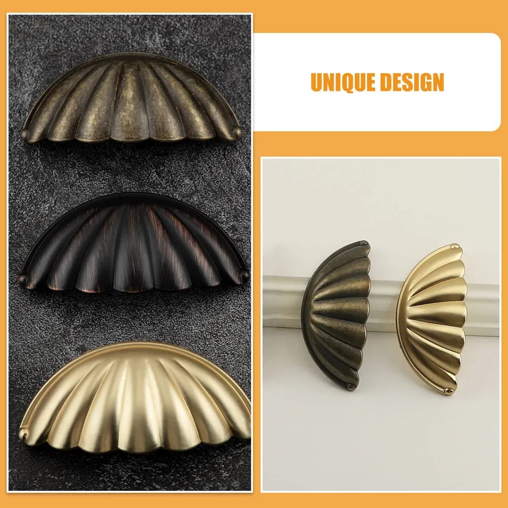 Set di 3 Maniglie per Mobili in Lega di Zinco, Design Moderno per Cucina, Bagno, Armadio, Cassettiera, Maniglia Decorativa per Porte