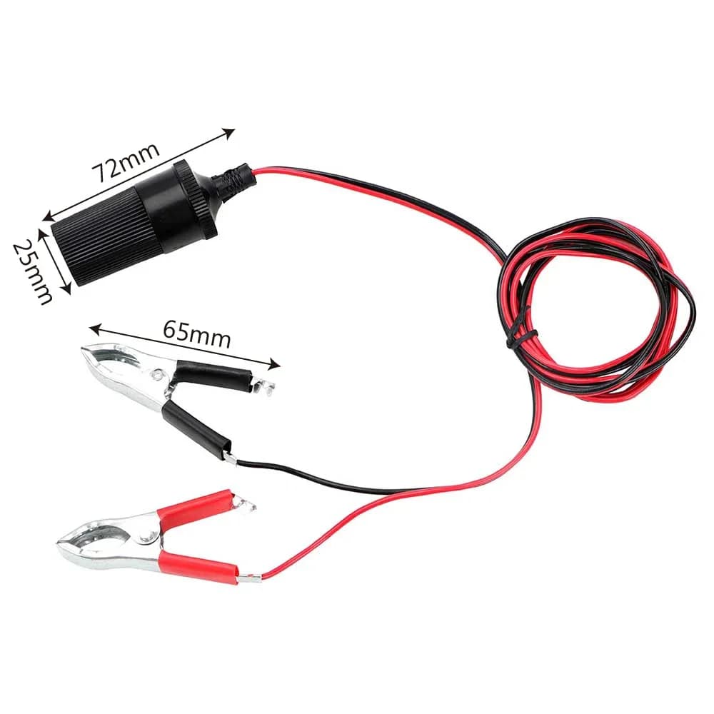 Clip per batteria per auto ad alta potenza in rame puro per presa femmina per accendisigari 12V 24V 220W Volt presa per auto