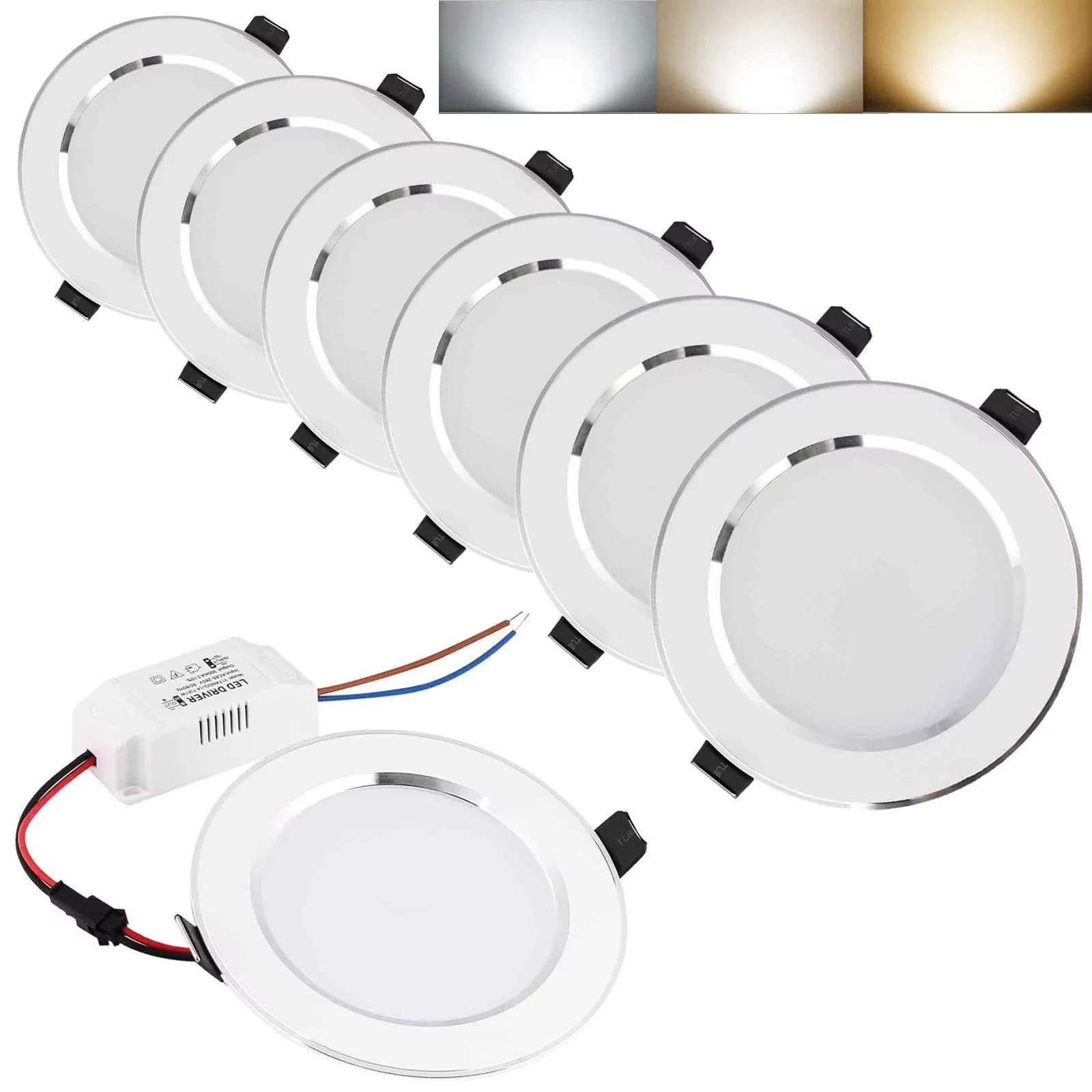 10 pz/lotto Faretti A Led 21W 18W 15W 12W 9W 7W 5W 3W 110V 220V Soffitto Da Incasso Lampade Lampada Da Soffitto A Led illuminazione per interni domestici