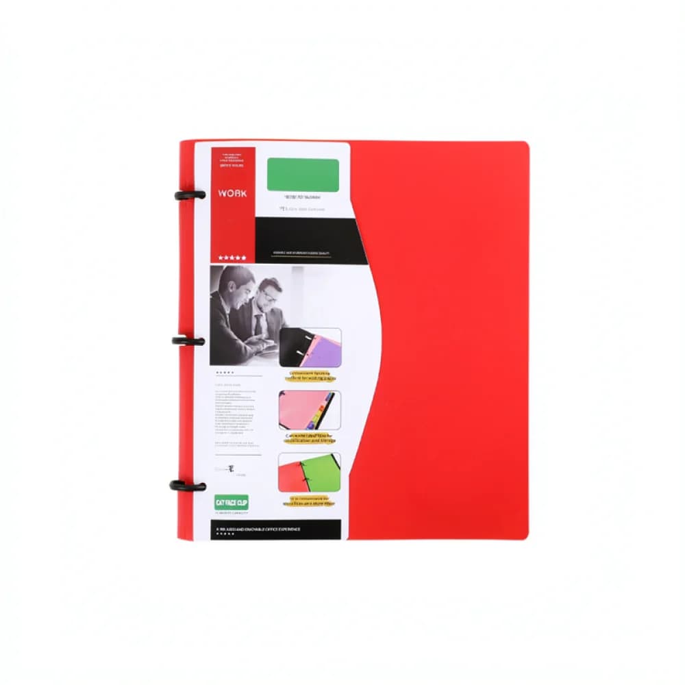 A4 Document Binder For Benwuyou 3 Hole Filing Folder Durable Loose Leaf Organizer Office School Stationery Case