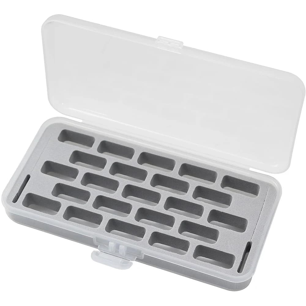 23 Grid Empty Bobbins Storage Box Sponge Clear Jumbo Bobbin Storage Organizer For Bernina New 7 and 8 Series Sewing Accessories