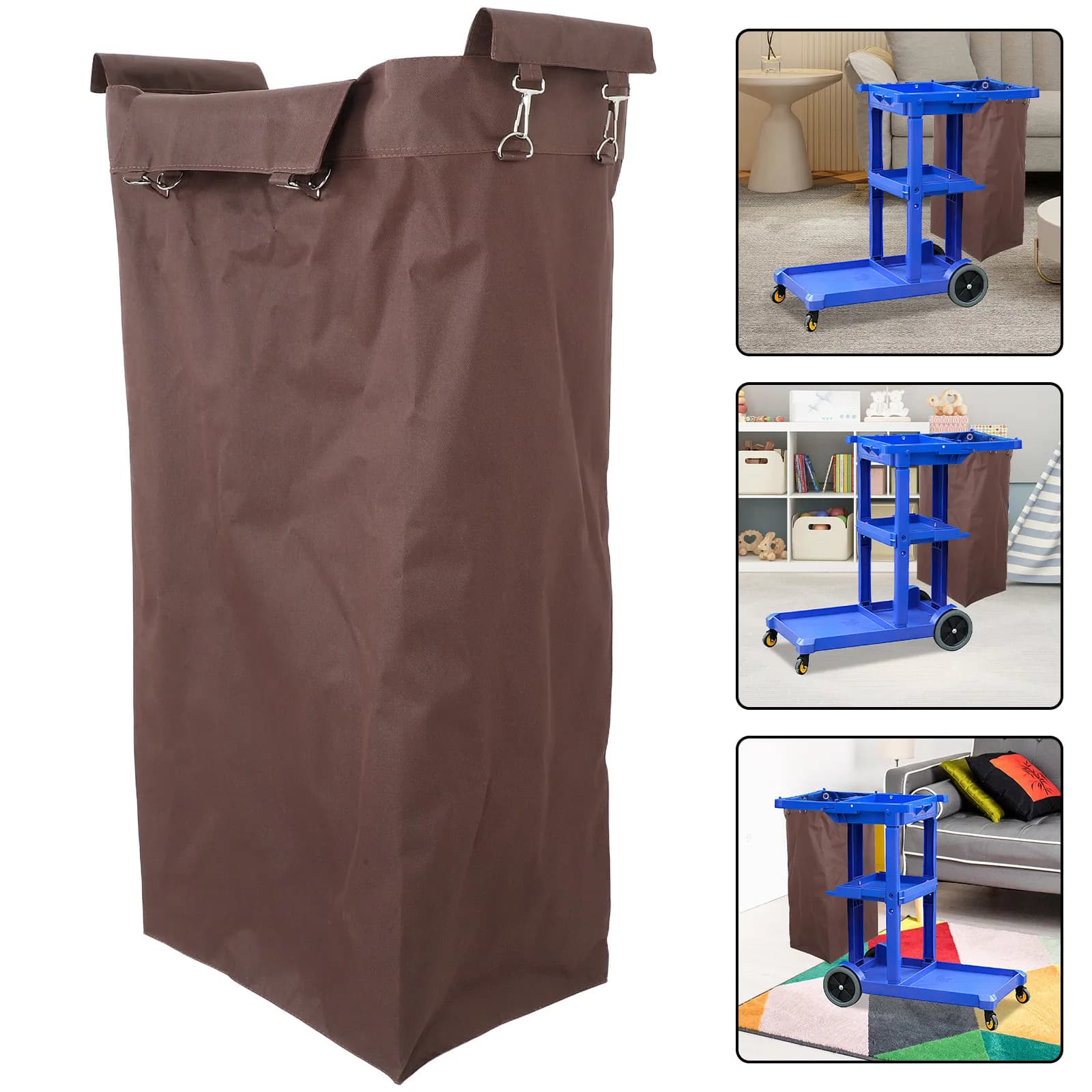 Oxford Fabric White Paper Bag for Home Trolley, Cleaning, Home Use and Hotels