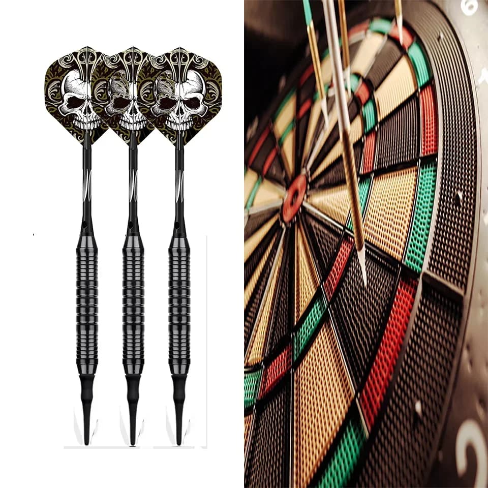 18g Tip Darts Aluminum Shaft Electronic Plastic Dartboard Indoor Outdoor Darts Games Family Bar Entertainment