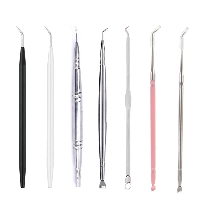 1/2pc Kit di sollevamento ciglia in acciaio inossidabile applicatore per ciglia Perming Stick con pettine per ciglia per estensione del Volume Preming di sollevamento ciglia