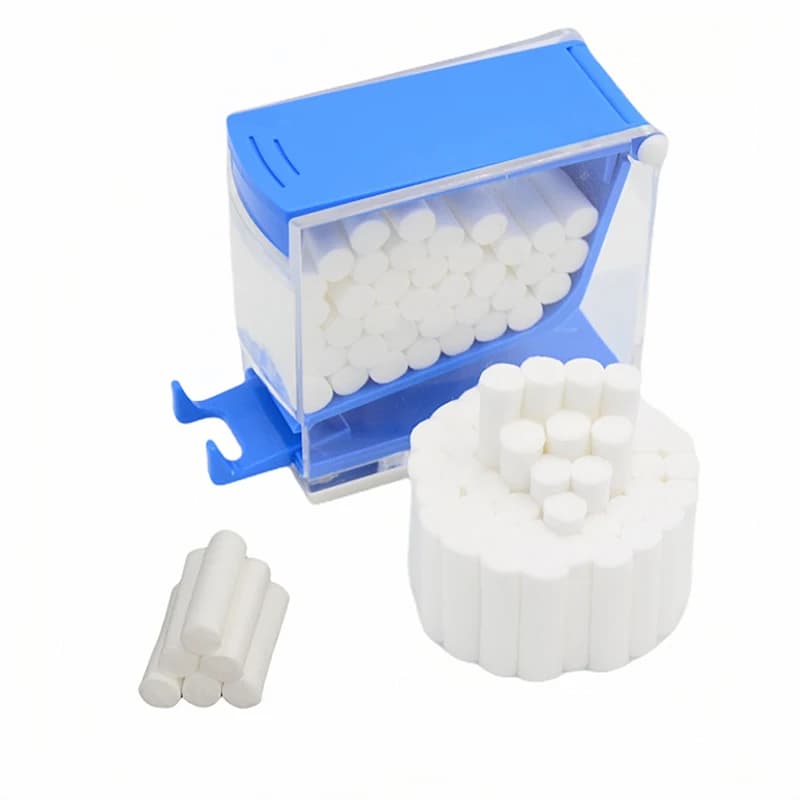 1000 pcs Stainless Cotton Rolls Use And Throw Tooth Whitening Tooth Cleaning High Absorbent Cotton Roll Materials Dentist Products For Dentistry