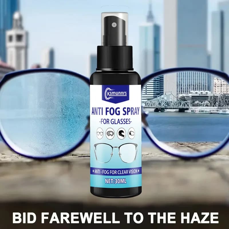 Fasilawei anti-fog spray for glasses, suitable for swimming glasses, fashionable glasses and normal glasses