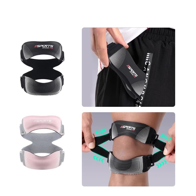 1 pz cinturino per ginocchio rotuleo, ginocchiera regolabile, prevenzione e sollievo dal dolore articolare del ginocchio e supporto stabilizzatore rotuleo per la corsa