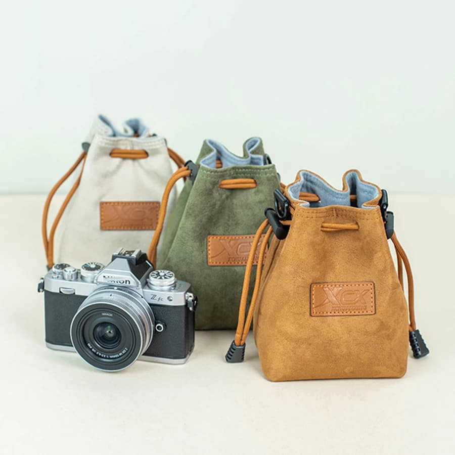 Camera bag for Canon Nikon Sony Pentax Single Travel Shoulder Bag for iPhone 15 Waterproof Airpods Pro Case