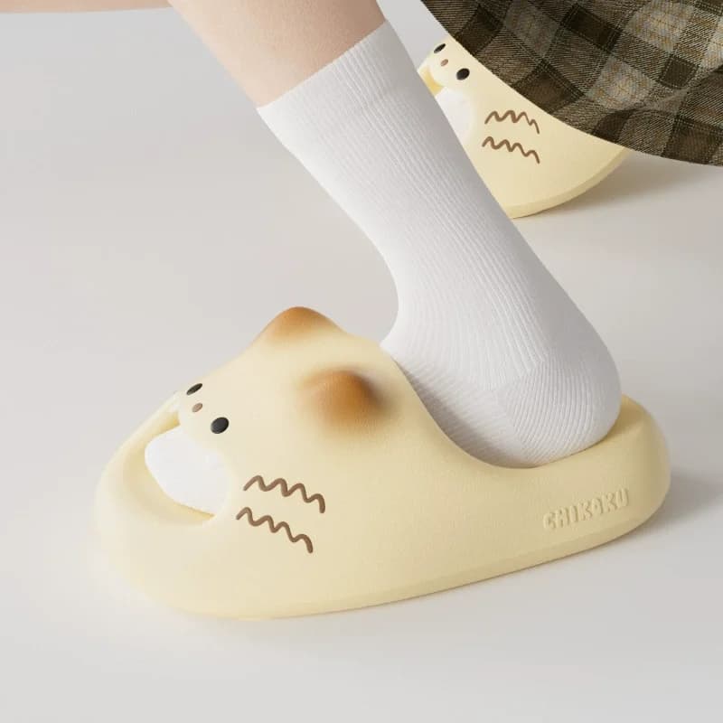 Divertenti Ciabatte a Punta Aperta con Motivo Zampa di Gatto, Ciabatte da Donna in EVA a Forma di Nuvola, Ciabatte da Casa, da Spiaggia e da Bagno, Scarpe Basse Tipo Mule da Donna