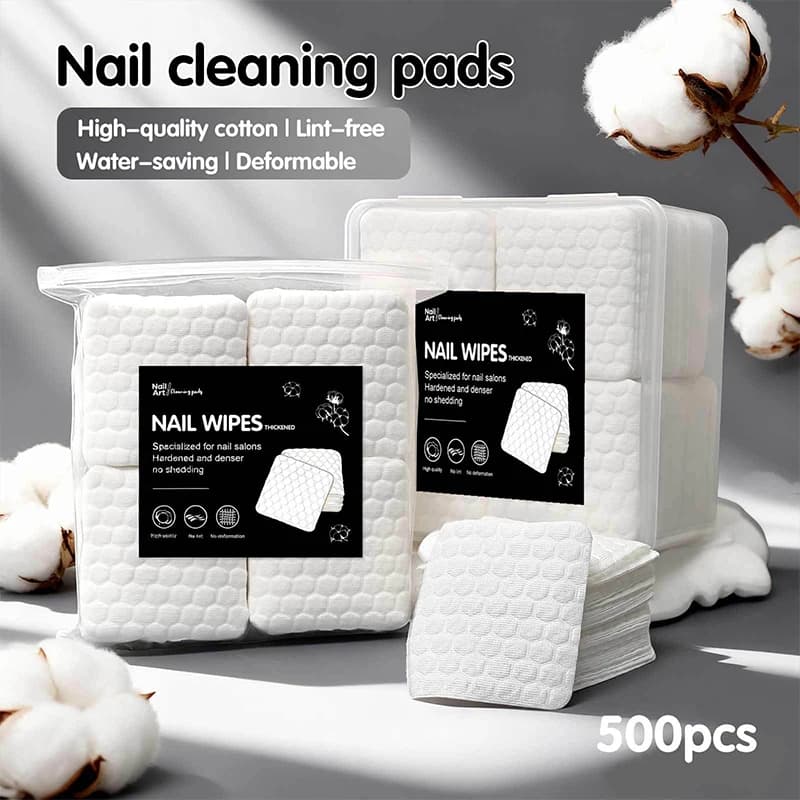 200/500Pcs Lint-Free Nail Polish Remover Wipes Gel Cleaning Cotton Pads for Manicure & Pedicure