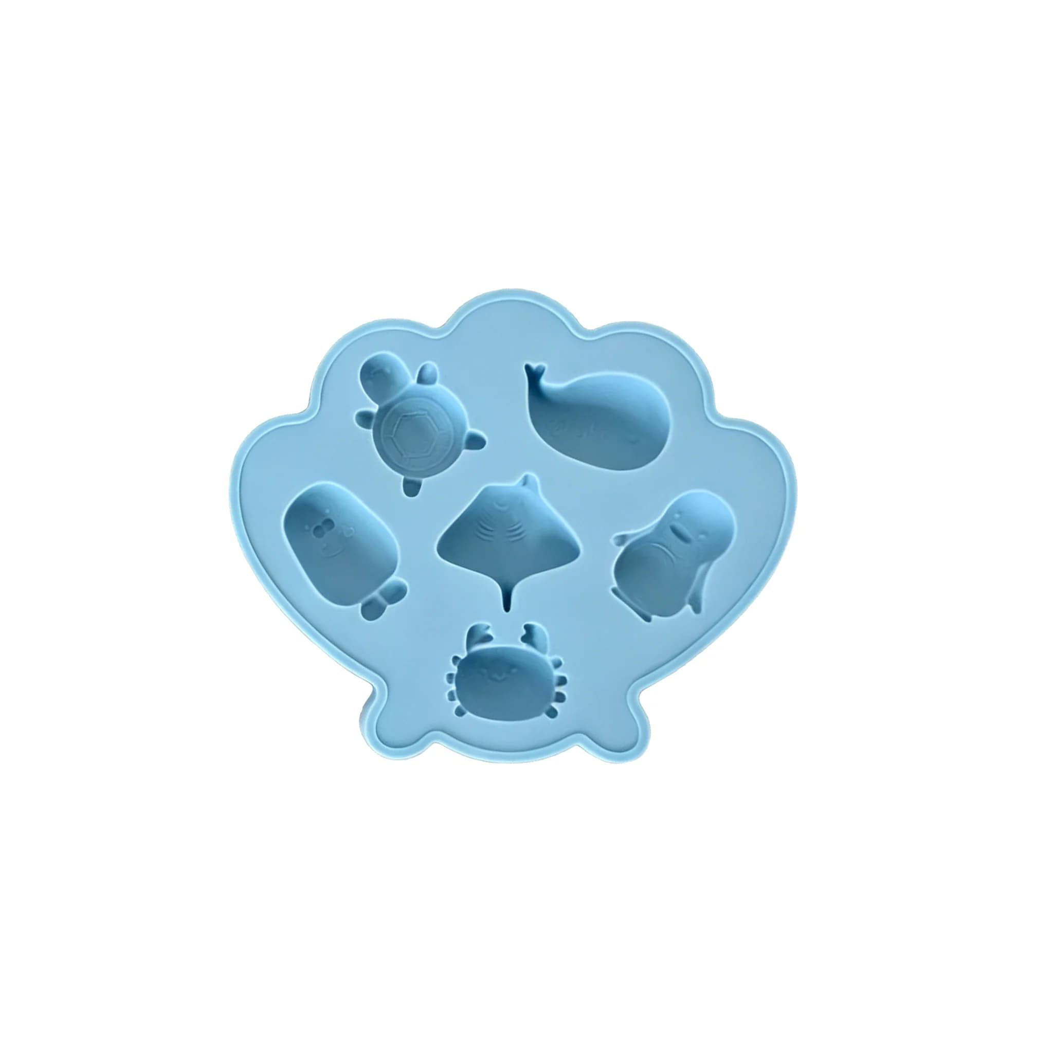 Stampo in silicone per ghiaccio alimentare, inodore, a forma di creature marine, per la cucina e feste estive